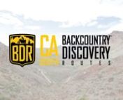 The CABDR-South is the ninth route developed by the BDR non-profit for dual-sport and adventure motorcycle travel, and the first Wintertime BDR. Free GPS tracks and travel resources for this route are available on www.RideBDR.com.nnThe film features 4-time Baja 1000 Champion and Dakar Rally Racer Quinn Cody of KTM, along with the BDR Team, taking a first run on the new Southern California route.The spectacular yet challenging 820-mile ride across the south-eastern region of California, starts
