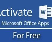 Just download the free tool (4 mb) from this link: nhttp://windows-activator.net/kmsauto-...nnnThis is how to activate MS Office applications for freen#Activate #free #Microsoft #wordn#Advanced_User #Aashir_Mehmood #MS_Word_free_activate #2018 #2019 #Computer #internet #how_to #software #technology #Educational