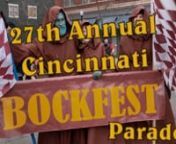 The 27th annual Bockfest Parade was held at 5 pm on March 1, 2019 starting outside Arnold&#39;s Bar and Grill on East 8th Street and then heading over to Over-the-Rhine, a historical German heritage area.Beer, hot pretzels, and sausages were available for purchase on the street while waiting for the parade to begin.There was a certain theme around the word Bock, however, pretty much anything goes.Great place to capture fun images, and video.