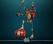Ever played Sea Of Thieves and wondered who commands them irritating powder keg skeletons? Well this is the Skeleton Captain that is responsible!nWith his signature golden teeth this skeleton boss makes a worthy adversary. Carrying a pesky powder keg on his back he also carries the sword from his last slain enemy. nThis skeleton boss only shows his battle torn frame to those who pursue Athena&#39;s quests. So if ye are in pursuit of a foe worth challenging, reach Pirate Legend status and prove to th
