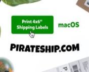 How to print a 4x6 shipping label from PirateShip.com using a Mac + Chrome, Firefox, or Safari.