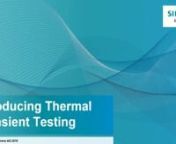 Learn how Thermal Transient Tester (T3Ster) equipment can be used to accurately analyze and understand the heat flow path from the junction to the package border, and beyond, in this introductory overview webinar.The webinar will cover the principles, techniques and applicable standards for accurate thermal transient measurement and characterization. Structure functions, derived from transient junction temperature measurement, will be explained and how they are used comparatively to understand