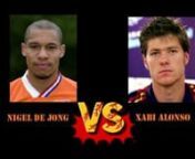 Street Fighter parody featuring Nigel De Jong and Xabi Alonso during the fifa world cup final.nParodia de Street Fighter con Nigel De Jong y Xabi Alonso durante la final de la copa del mundo de fifa.