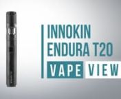 Innokin Endura T20 Kit: https://www.vapesuperstore.co.uk/products/innokin-endura-t20-vape-kitnnThe Endura T20 Kit is a simple to use pen style vape device which is aimed at beginners making the switch from cigarettes. The tank holds a generous 2mls of liquid which is fired up by a 1.5ohm T20 coil which is perfect for mouth to lung style of vaping (similar way of smoking cigarettes).nnThe device is easy to refill, just unscrew the cap and fill your liquid in the slot surrounding the coil. The End