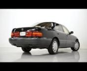 After Toyota engineered its Celsior (Lexus LS400) for the 1990 model year, it was aimed squarely at European competition. The overall execution exceeded Toyota&#39;s expectation and a new benchmark was reached. After years of pursuit, the Japanese could finally make the argument that they had produced a finer luxury sedan than BMW and Mercedes. The Toyota Celsior embodied luxury and durability, and for that reason, has stood the test of time. This particular example, a 1994 Type C is finished in Toy