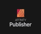 Affinity Publisher is here!nnBring your vision to life with the most advanced professional publishing software from the developers of the award-winning Affinity Designer and Affinity Photo apps.n nFrom magazines, books, brochures, posters, reports and stationery to other creations, this incredibly smooth, intuitive app gives you the power to combine your images, graphics and text to make beautiful layouts ready for publication.nnhttps://affinity.serif.com/en-gb/publisher/nnnMusic:n&#39;You’re Gonn