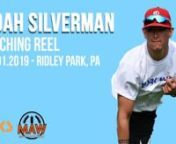 Noah Silverman (Yaks) followed up on a solid pitching debut at the Winter Classic by pitching all four games for the Yaks in Ridley Park and establishing himself as an MAW rookie of the year candidate. (June 1, 2019)