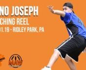 Gino Joseph (Stompers) threw parts of five of his team&#39;s six games in Ridley Park - including four complete games - while leading his team to their first tournament title of 2019. Gino was named the tournament MVP. (June 1, 2019)