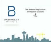 UW Medicine, The Fred Hutchinson Cancer Research Center, and Seattle Children&#39;s have co-founded The Brotman Baty Institute (BBI) to accelerate both the basic sciences of precision medicine and the delivery of benefits to patients. Several BBI platform and working group leaders will give short talks about different precision medicine projects at the BBI.nnAfter viewing this lecture, participants should be able to:n1. Describe the purpose of the BBI and associate platforms.n2. Select the BBI resou
