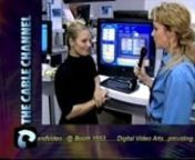 At CableNet 2000, I interviewed four companies showcasing some of the must-see technologies of the year. In this segment, I spoke with Alex Thompson, CEO of Mixed Signals Technologies, about interactive TV. She (a rock star in her own right - in her spare time she races motocross) explains interactive applications that the let viewers play along with game shows, and gather statistics on sporting events, like HBO Boxing. Her system was up on WebTV+ and AOLTV. nIN HINDSIGHT (2011): Yes I cringe at