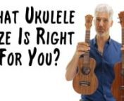 In this 4K ukulele tutorial you&#39;ll learn about the different ukulele sizes and which one is best for you. Learn Blues Ukulele with Uke Like The Pros https://bit.ly/2HSQp8JnnWith so many different ukulele companies, sizes, shapes, colors, and sounds, it can be totally overwhelming trying to figure out which is best for you.nnMaybe you should just get all of the different ukuleles? It would be nice but the reality is that many of us are ready to get our first one and need help deciding where to go