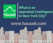 The Appraisal Contingency in NYC, Explained: https://www.hauseit.com/appraisal-contingency-nyc-real-estate-explained/nnInteractive NYC Buyer Closing Cost Calculator: https://www.hauseit.com/closing-cost-calculator-for-buyer-nyc/nnWhat is an Appraisal Contingency in New York City?nnAn appraisal contingency allows a buyer to cancel a fully executed purchase contract and recover his or her deposit if the appraised value comes in below the contract price and the bank is unable to lend at the origina