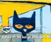 Pete the Cat Wheels on the Bus from the wheels on the bus blue bus kids tv