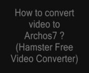 Hamster Free Video Converter makes converting video for fun. It supports MPEG, AVI, MP3, MP4, FLV, WMV, 3GP, XviD, DivX, MKV, M2TS. You may convert video for any DVD player, iPod, iPhone, iPad, Zune, PSP, or Nokia 200+ devices!!!