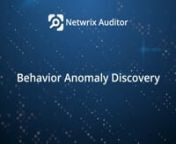 New Behavior Anomaly Discovery functionality, available in Netwrix Auditor 9.5, enables you to improve detection of malicious insiders and compromised accounts.nGet a single consolidated view of all suspicious activity in your environment and investigate the context of each anomaly to enable an informed response.nnLearn more at https://www.netwrix.com/auditor9.5.htmlnnnCyber attacks are becoming ever more sophisticated and cunning. How can you protect your sensitive data and ensure that no malic
