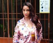 Nora Fatehi stuns in floral outfit as she steps out to promote Naach Meri Rani; Huma Qureshi keeps it casual. Nora is one of the most talked about celebrities right now. She stars in the music video of Guru Randhawa&#39;s new single &#39;Naach Meri Rani&#39;. She stepped out for promotions today and looked beautiful. Huma Qureshi was also spotted in the city.