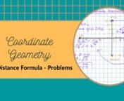 1 Distance formula Problems Class 10 coordinate geometry from distance formula geometry
