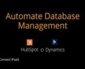 In this video, you can see how the integration between HubSpot and Microsoft Dynamics 365 CRM can help in sharing leads and automating database management. nnIn this HubSpot to Dynamics 365 CRM integration video, you can see how every Hot Leads generated in HubSpot gets automatically updated in Dynamics 365 CRM with information like First Name, Last Name, Mobile Phone Number, Lifecycle Stage, Email, and Job Title to qualify the same as a lead for further processing. nnSee some popular integratio