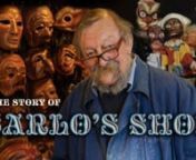 Carlo&#39;s shop in Venice is a palace of wonders. Flooding struck in November 2019. A year on he smiles and works on what he loves, filling his shop with a friendly spirit and walls of extraordinary masks and artistic works.