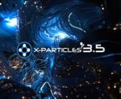 X-Particles 3.5 is now live.nnIllumination based emissions, Followpath meets Cloner, Trail Deformer, xpParticlesFalloff, enhanced Group Object, xpSound Modifier and Data Mapping are all new and enhanced features you can get to grips with, Enjoy!nnFor more information about our latest release, pricing and licensing visit http://www.3.x-particles.com/news