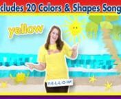 Heidi&#39;s Colors and Shapes video includes a short song and fun animation to help kids learn the color words and shapes required by the Common Core State Standards. These catchy songs and animated graphics are the perfect complement to any early childhood curriculum. These songs include movements for fun and active learning to let your children dance and move right along with the performers on screen! Includes new songs for hexagon, trapezoid, not available on other discs.nnSongs Include:n-Red (00