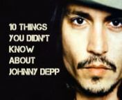 10 things you didn&#39;t know about Johnny Deppnn1. He has never won an Oscar so farnn2. Johnny is related to Queen Elizabeth IInn3. A fossil was named after Johnny Depp nn4. He is an honorary member of Comanche tribe nn5. He has his own Production Companynn6. Johnny Depp was almost fired by Disney Executivesnn7. He has Coulrophobiann8. He owns an island in the Bahamasnn9. Nicolas Cage advised him to try actingnn10.Depp started out as a musiciannn*****************************************************
