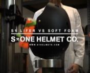 If you are going to wear a helmet you want one that will actually work. nThis video shows the following:n#1 shows how helmets testedn#2 shows why soft foam helmets will not protect your head adequately in the case of solid slamn#3 shows why the S1 Lifer Helmet rules !!!!nwww.s1helmets.comnnThis is the text from the videonOne of the most advanced, scientific and accurate ways to show how much better the S1 Lifer helmet is versus the traditional soft foam skate helmet is to actually test these in