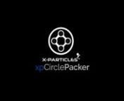 The xpCirclePacker allows you to emit particles while dynamically avoiding intersections. When connected to an emitter, it controls the particle radius and emission point to avoid any overlap. Control the minimum and maximum radii of the packed circles, and use the separation parameter to give your particles space. You can scale your particles on and off using the Scale Up and Scale Down curves, no need for any keyframes!nnThe xpCellAuto object generates particles based on three different Cellul