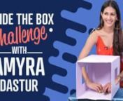 The gorgeous Amyra Dastur recently came down to Pinkvilla&#39;s office and played an interesting game with us. The Issaq actress took the &#39;What&#39;s in the box&#39; challenge and performed really well. The challenge had 5 rounds and in each round, she had to guess what was inside the box without looking. Watch on to see what was inside the box and who won this interesting game. nnAmyra Dastur is an Indian film actress who made her Bollywood debut with the movie Issaq opposite Prateik Babbar. She was then s