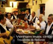 Video promocional gravado pela Marketing Redondo com os Trovadores de Redondo no restaurante
