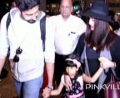 Spotted! Abhishek, Aishwarya with Aaradhya at mumbai airport from spotted