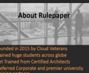 Rulepaper Academy Offfers Online, Classroom - Corporate training on cloud with openstack in bangalore and hyderabad.nnVisit : http://www.rulepaper.com/nContact : +91-7995590980, +91-8147852454nnPrivate Cloud is the most demanded and adopted transformation that the enterprises are taking to achieve vendor neutral and secured cloud in their premises. Openstack is the premier private cloud software which helps in building massive multi tenant private cloud. Getting upskilled on openstack gives a hu