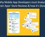 Prefer to read? click here: http://bit.ly/2liPsv3nTURN TO STORE REVIEWS TO FIND ANSWERS nProfessionals in the mobile industry follow a method, a way to qualitatively analyze their users’ inner thoughts. So should you! So… Let’s agree that you must find out what does and doesn’t work in your app. You can never win this business unless you collect feedback methodically. Store reviews are a good source for that.nFIRST, YOU MUST HAVE ENOUGH REVIEWS nYou have to work hard on collecting review