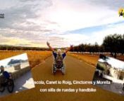 Más info en http://www.asaltodemata.com y http://www.viajerossinlimite.comnThe third and final part of our journey through the most beautiful and accessible with wheelchair and handbike by the Province of Castellón places leads to the counties of El Baix Maestrat Peñíscola visiting and Canet lo Roig; and the region of Els Ports and Morella Cinctorres discovering. From the coast inland, the blue Mediterranean to the green of the olive trees.nnOur tour begins in Peñíscola, a jewel of the Med