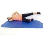 Begin lying on your side, bottom knee bent, with your hips against a wall, hand stabilizing your top hip.Keeping hips in line, bring leg up towards ceiling.Return to starting position.