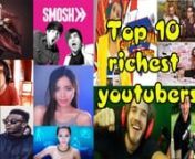 Top 10 Richest Youtubers American &#124; List Backnn10. Lilly SinghnBorn in Scarborough, Toronto, Canada in September 1988. Canadian YouTube personality, comedian, motivation speaker and actress Lilly Singh also known by her YouTube name IISuperwomanII, Lilly Singh net worth of &#36;1 million (List Back)nn9. Michelle PhannBorn in Boston, MA on April 11, 1987. Vietnamese-American self-taught unlicensed makeup instructor and product demonstrator, Michelle Phan has earned an estimated net worth of &#36;3 millio