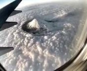 Monte Fuji filmado desde un avión #revistaimage