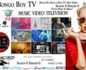 New TV episode Bongo Boy TV Season 6- Episode 6 “Good Music In Media” – Bongo Boy Rock n Roll TV Show in heavy National Television rotation on 66+ TV channels this June 2017 till 6.19.17.More info: www.bongoboytv.com nFrom Chicago Illinois, Room Full of StrangersnModern MedianRecord Label: Bread and CircusesnAlbum: Plastic for PackagingnMusic Video Director: Evan ShafrannFrom New London, Connecticut, The BeekeepersnIndecisionnRecord Label: Self ReleasednAlbum: Songs From The Hive Vol. 1n