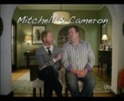 Alexander Doty describes Cam and Mitch of Modern Family as “‘good’ gays who keep their ‘place at the table’ by striving to be just like their straight middle class counterparts, living in a monogamous relationship and building up a (mildly dysfunctional) family with children, a stay-at-home ‘mom,’ and a working ‘dad.’” Not only are they white and affluent, the pilot episode culminates in their announcement that they have adopted a baby. This codes them as monogamous, domestic
