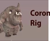 Character Coronus that I rigged for Dragon Nest Throne of Elves feature animation when I worked in Mili picture world wide .