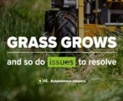 ARE YOU IN CHARGE OF LARGE LAWNS?nnDo you know this type of issues?nn- Dangerous or hard-to-reach terrains.n- Large lawns with fixed obstacles to mow.n- Overgrown or wet grass to cut.n- Different types of mowed areas.n- Increasing operational and logistic costs.n -Lack of operators.nnWE INTRODUCE THE SOLUTIONnThe new autonomous grass mower for professional lawn maintenance: Spider Autonomous 2.0nnBENEFITSn- The great chasis of Spider slope mower.n- Patented all-wheel drive (