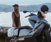 Petit condensé de photos réalisation pour le scooter électrique BMW CE 04 avec BROOAP et Sophie Molesti au Cap d&#39;Antibes
