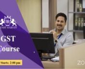 This GST Certification Course gives a 360-degree insight on GST regulations, delivered by experts who speak at Aaj Tak, NDTV, and other notable platforms. IT Covers the latest trending topics such as GSTR 3B, GSTR 1, GSTR 2A, new provisions of e-Invoicing, how to take ITC in case it is not reflecting, etc.nnFor more information visit us:- https://www.henryharvin.com/gst-course-mumbai