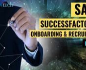 �� In this video, you will learn to demo a part of SAP SuccessFactors Onboarding &amp; Recruiting Training.nn�� For Corporate/Group training: Checkout https://www.zarantech.com/corporate-training/nn�� And don&#39;t forget to Follow our SAP Learner Community page, https://www.linkedin.com/showcase/sap-learner-community/nnFor More Info: https://www.zarantech.com/sap-successfactors-onboarding-and-recruiting/nnContact: +1 (515) 309-7846 (or) Email - info@zarantech.comnnCourse Duration: 55 ho