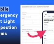 In this video you will learn an easy way to activate, convert, and fill out your Emergency Exit Light Inspection Form on your mobile device or tablet all for free using Joyfill. nnThis video will help you with: n- How to access and find the Emergency Exit Light Inspection Form online.n- How to convert a paper Emergency Exit Light Inspection Form to a digital mobile fillable form.n- How to fill out the Emergency Exit Light Inspection Form on your mobile or tablet device. n- How to download the di