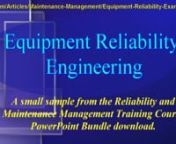 What is RCFA meaning and what are the Root Cause Failure Analysis steps? Answered in this video? nThis is a small sample from the Rotating Equipment Reliability Excellence Training Course PowerPoint Bundle download. https://bin95.com/ppt-powerpoints/reliability/equipment-reliability-excellence.htmnnnCovered in this video are RCFA Fundamentals and The RCFA Process, touching on fishbone failure analysis and other RCFA methods to find the root cause of failure.nnThe full 4-Day course PowerPoint dow