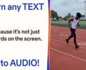 Speechify is the #1 Text to Speech ReadernnPower through docs, articles, PDFs, email — anything you read — by listening with our leading text-to-speech reader.nnwww.speechify.com for more!