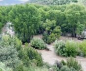 On Sunday, August 21, 2022, Bear Creek, below Casitas de Gila Guesthouses in Gila, New Mexico, ran bank to bank, after 3-1/2 inches of rain over 3 days. Bear Creek begins in Pinos Altos, NM. There&#39;s 30 miles of drainage before the creek reaches Casitas de Gila. That&#39;s a lot of water by the time it reaches the Casitas!. Five miles down creek, Bear Creek runs into the Gila River.