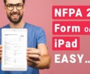 In this video you will learn an easy way to get, access, and fill out NFPA 25 form on your iPad for free using Joyfill. nnThis video will help you with: n- How to find an iPad mobile app for the NFPA 25 form.n- How to convert a paper NFPA 25 form to a digital iPad fillable form.n- How to fill out the NFPA 25 form on your mobile device. n- How to upload and convert the NFPA 25 PDF form online. n- How to get the NFPA 25 form on iPad.n- Why digital forms have next to no limitations compared to pape