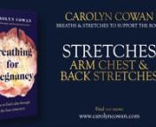 In this video we work with both the front and back of the body to aid you in creating space.nnIllustrated and described in more detail in the book, you can get a copy of it here: nnhttps://amzn.eu/d/9fPpfw1 nnPlease note that by taking part in this series, you agree to my terms and conditions and have noted the medical disclaimer, which is copied below.nnI very much hope that you find the book, and these videos, a source of comfort and support during your pregnancy and postnatal period. nnIf y